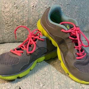 Under Armour Gray and Neon Yellow Women's Athletic Shoes
